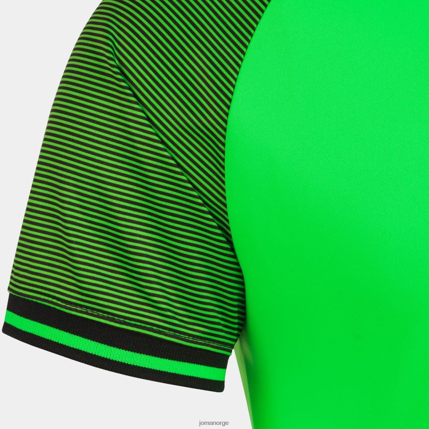 nei Joma poloskjorte kortermet nødvendig ii fluorescerende grønn svart FBD0T04148 menn