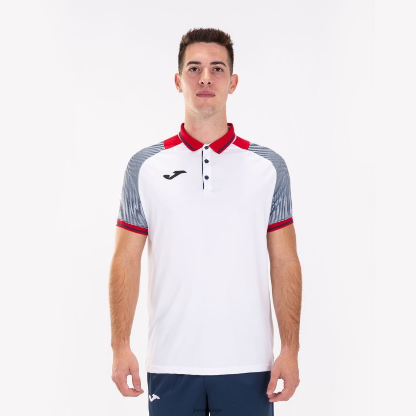 nei Joma poloskjorte kortermet nødvendig ii hvit marineblå FBD0T03129 menn