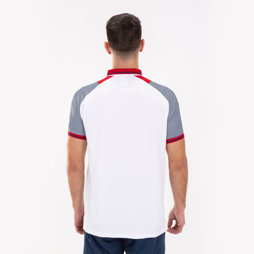 nei Joma poloskjorte kortermet nødvendig ii hvit marineblå FBD0T03129 menn