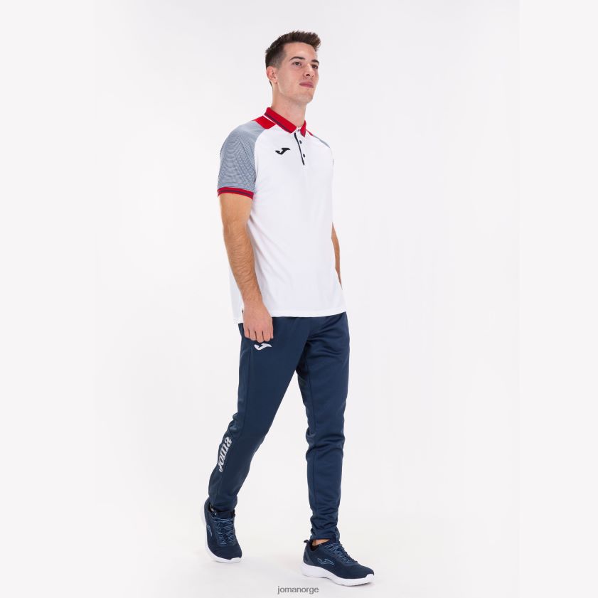 nei Joma poloskjorte kortermet nødvendig ii hvit marineblå FBD0T03129 menn
