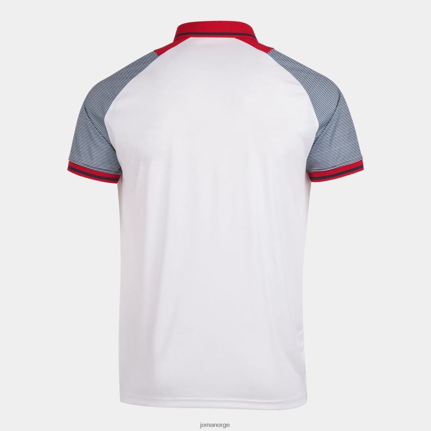 nei Joma poloskjorte kortermet nødvendig ii hvit marineblå FBD0T03129 menn