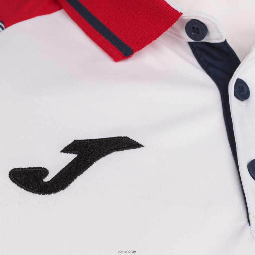 nei Joma poloskjorte kortermet nødvendig ii hvit marineblå FBD0T03129 menn