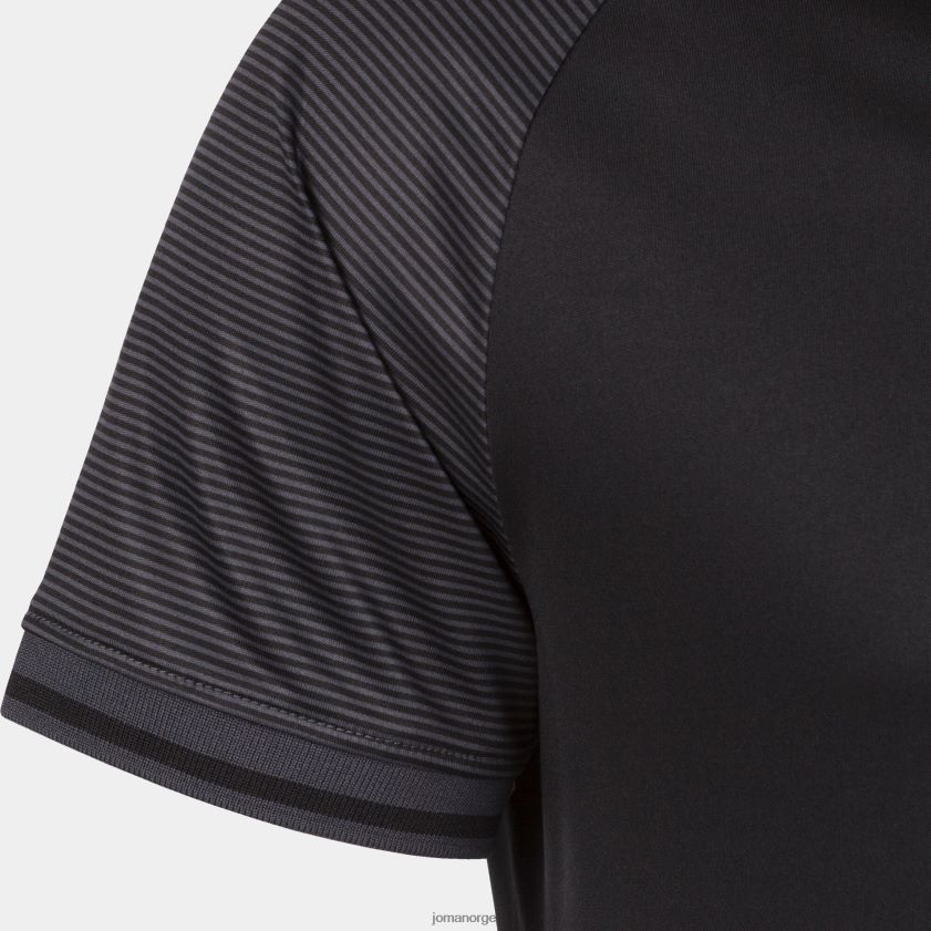 nei Joma poloskjorte kortermet nødvendig ii svart mørkegrå FBD0T01296 menn
