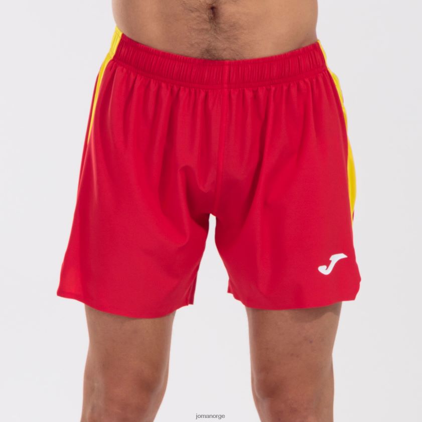 nei Joma shorts elite vii rød gul FBD0T04362 menn