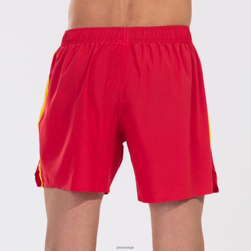 nei Joma shorts elite vii rød gul FBD0T04362 menn