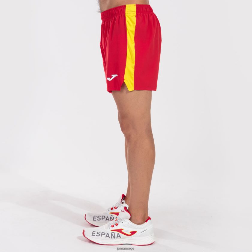 nei Joma shorts elite vii rød gul FBD0T04362 menn