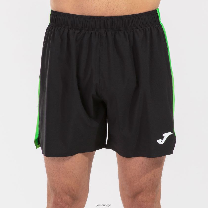 nei Joma shorts elite vii svart fluorescerende grønn FBD0T04361 menn