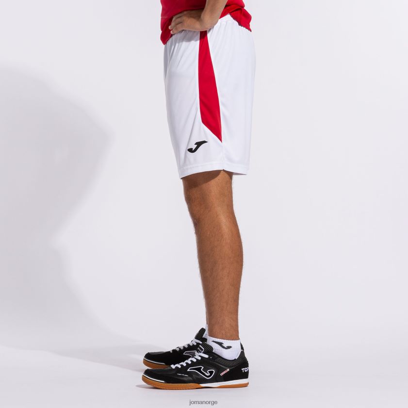 nei Joma shorts glasgow hvit rød FBD0T01321 menn
