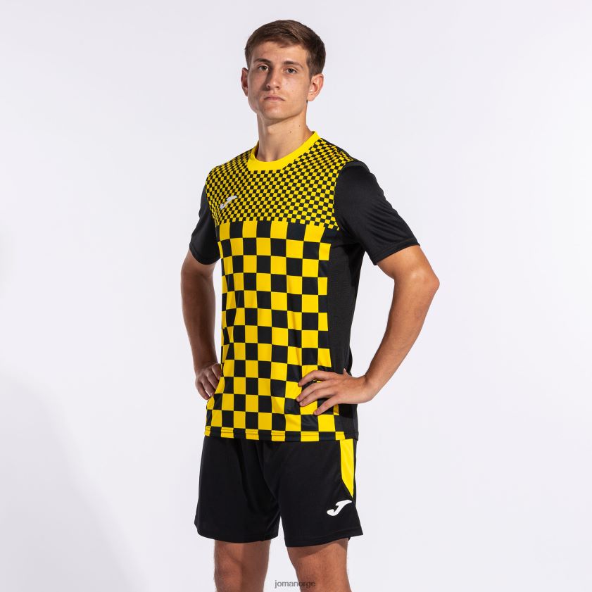 nei Joma shorts glasgow svart gul FBD0T01560 menn