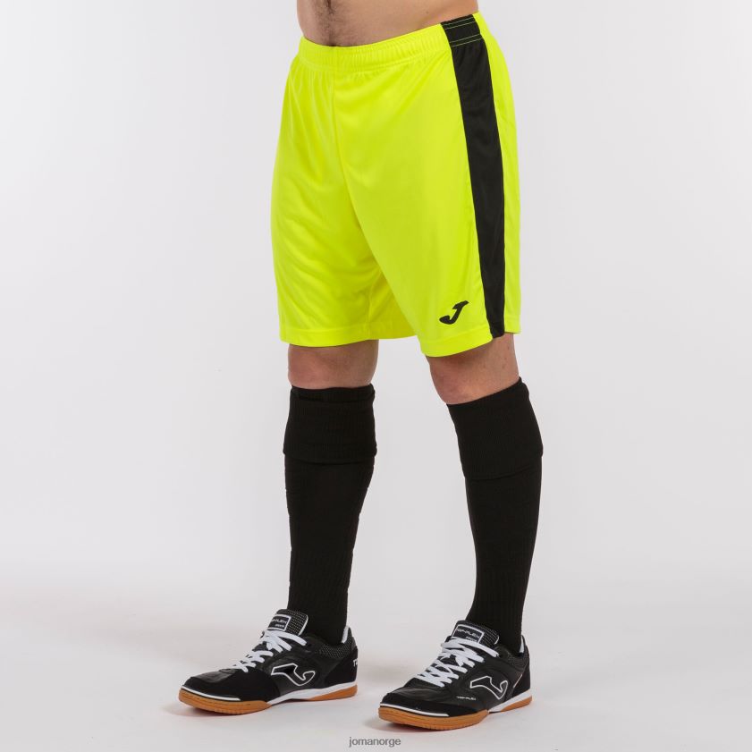 nei Joma shorts maxi fluorescerende gul svart FBD0T03364 menn