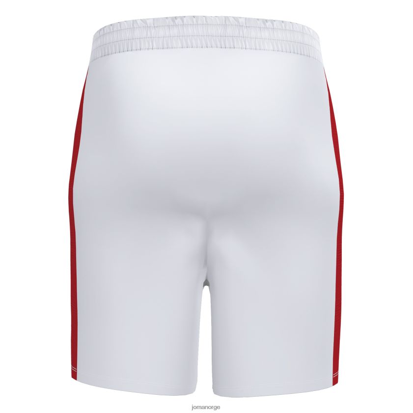nei Joma shorts maxi hvit rød FBD0T04202 menn