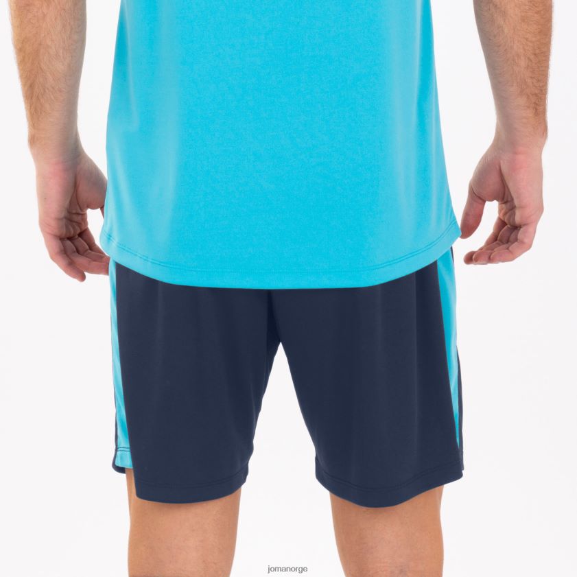 nei Joma shorts maxi marineblå fluorescerende turkis FBD0T04596 menn