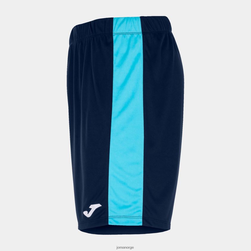nei Joma shorts maxi marineblå fluorescerende turkis FBD0T04596 menn