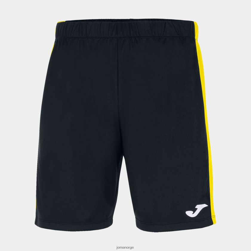 nei Joma shorts maxi svart gul FBD0T04150 menn