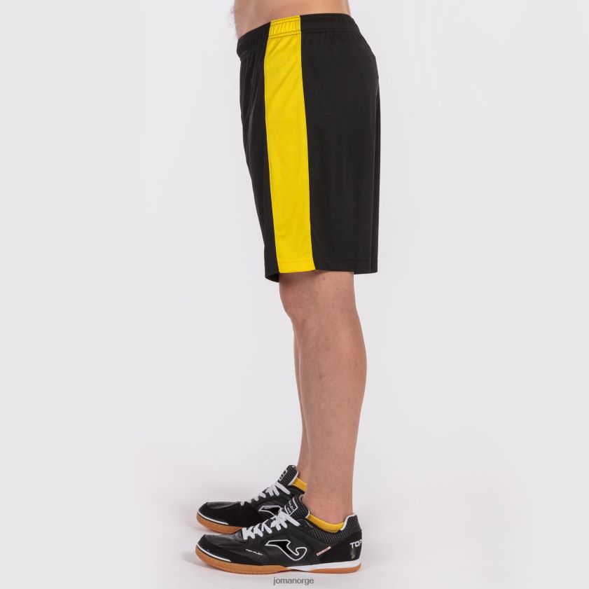 nei Joma shorts maxi svart gul FBD0T04150 menn
