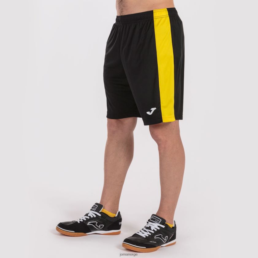 nei Joma shorts maxi svart gul FBD0T04150 menn