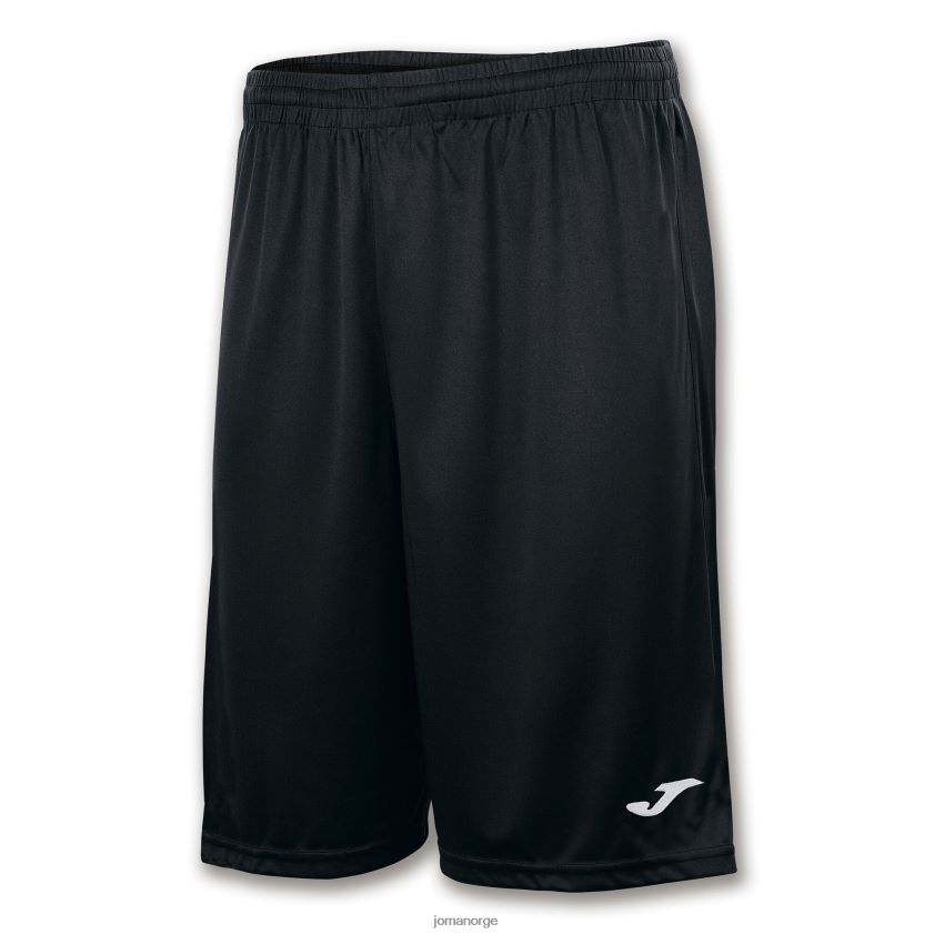 nei Joma shorts nobel lang svart FBD0T02848 menn