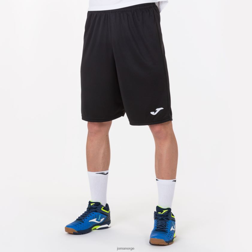 nei Joma shorts nobel lang svart FBD0T02848 menn