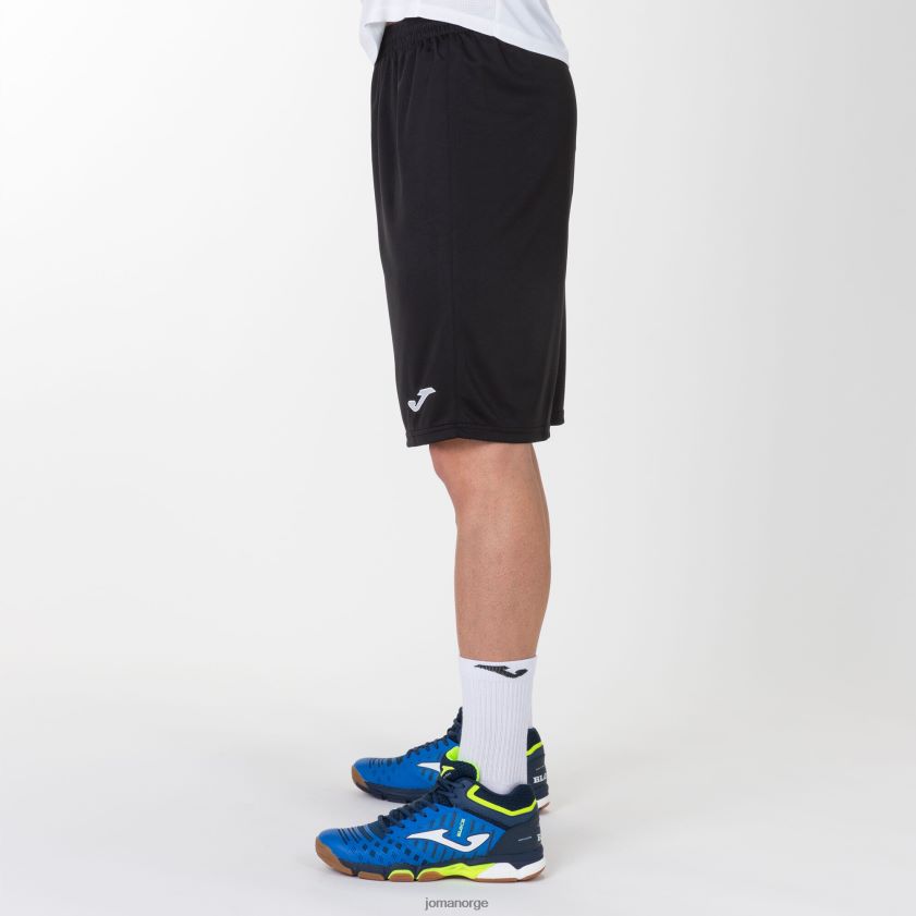nei Joma shorts nobel lang svart FBD0T02848 menn