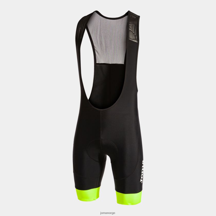 nei Joma sykkelshorts crono svart fluorescerende gul FBD0T0790 menn