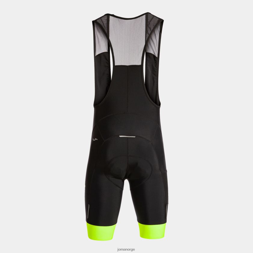 nei Joma sykkelshorts crono svart fluorescerende gul FBD0T0790 menn