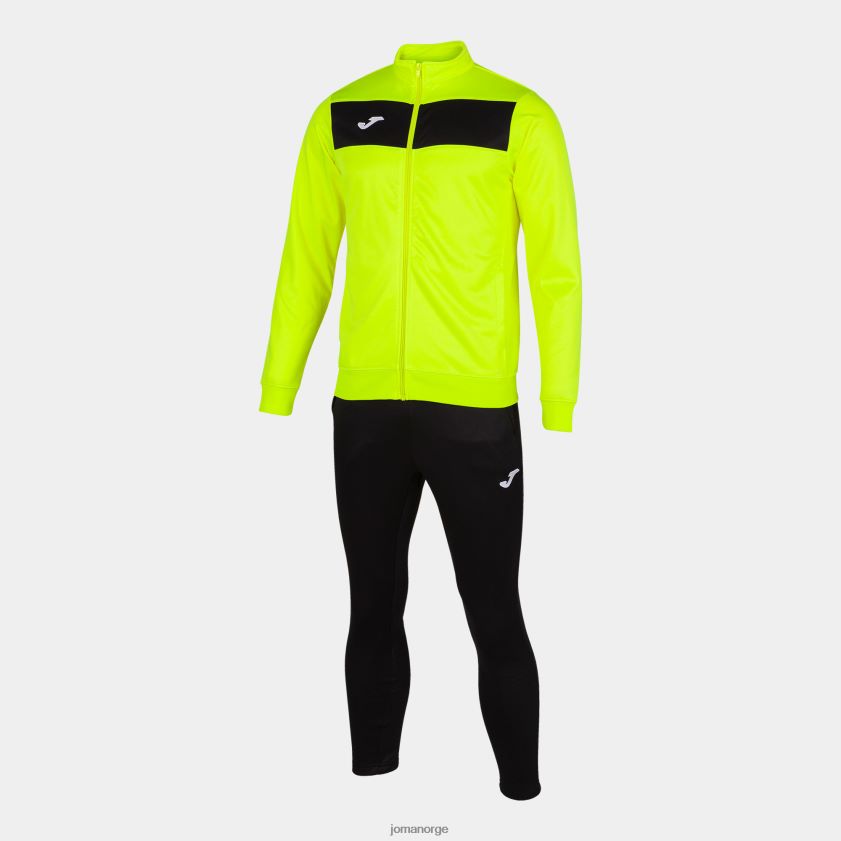 nei Joma treningsdress akademi ii fluorescerende gul svart FBD0T03477 menn
