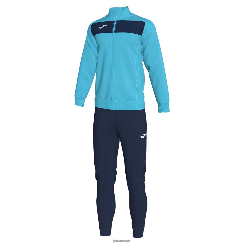 nei Joma treningsdress akademi ii fluorescerende turkis marineblå FBD0T04384 menn