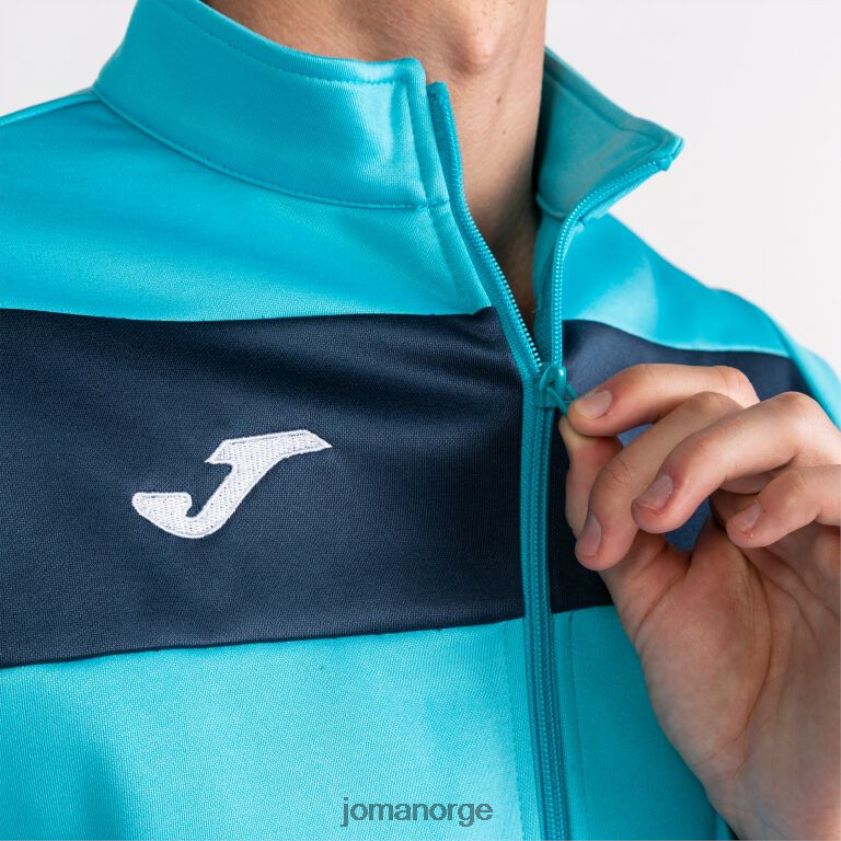 nei Joma treningsdress akademi ii fluorescerende turkis marineblå FBD0T04384 menn