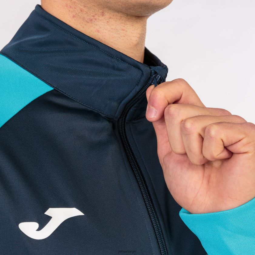 nei Joma treningsdress akademi iv marineblå fluorescerende turkis FBD0T04539 menn