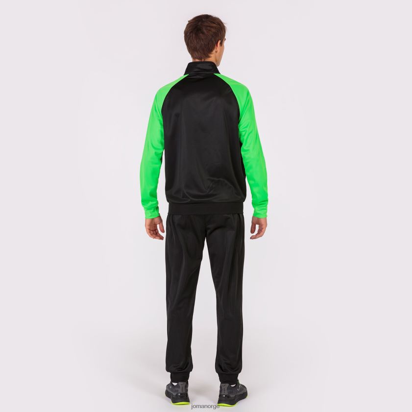 nei Joma treningsdress akademi iv svart fluorescerende grønn FBD0T03119 menn