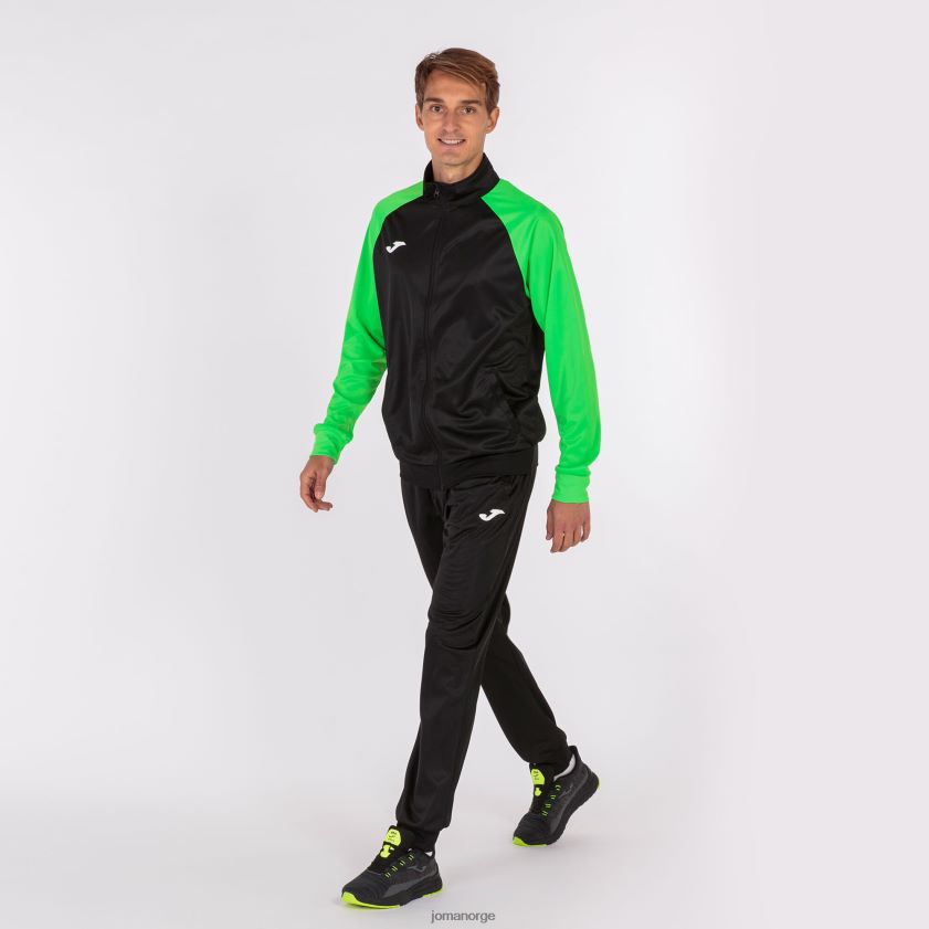 nei Joma treningsdress akademi iv svart fluorescerende grønn FBD0T03119 menn