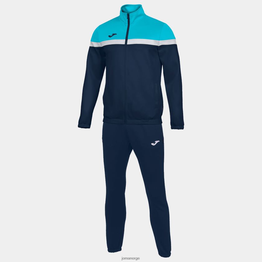 nei Joma treningsdress danubio marineblå fluorescerende turkis FBD0T01060 menn