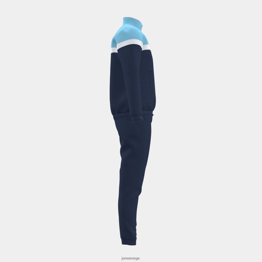 nei Joma treningsdress danubio marineblå fluorescerende turkis FBD0T01060 menn