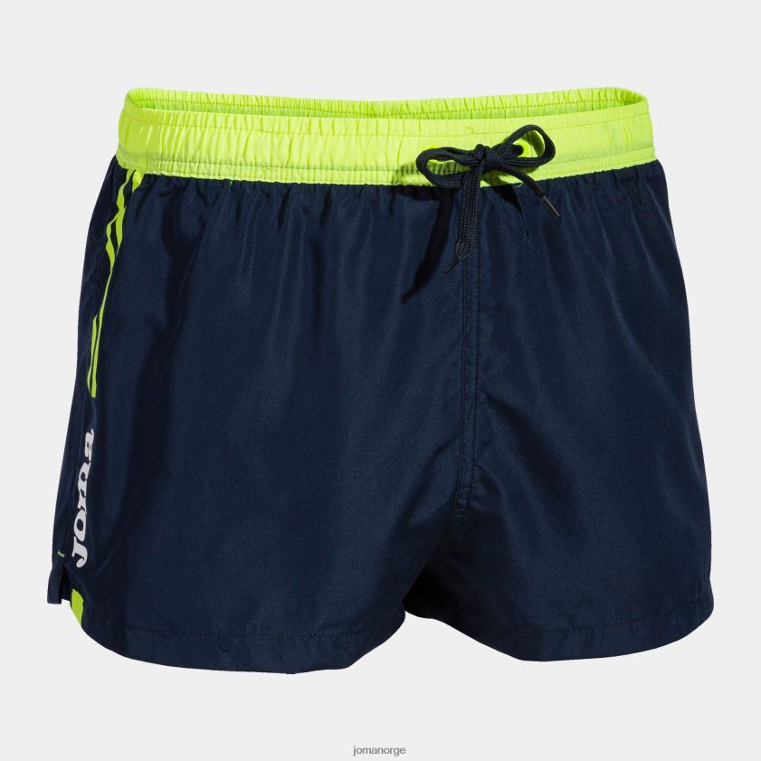nei Joma badebukse klassisk marineblå fluorescerende gul FBD0T0574 menn