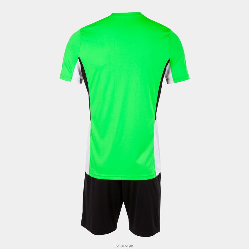 nei Joma sett danubio ii fluorescerende grønn svart hvit FBD0T04529 menn