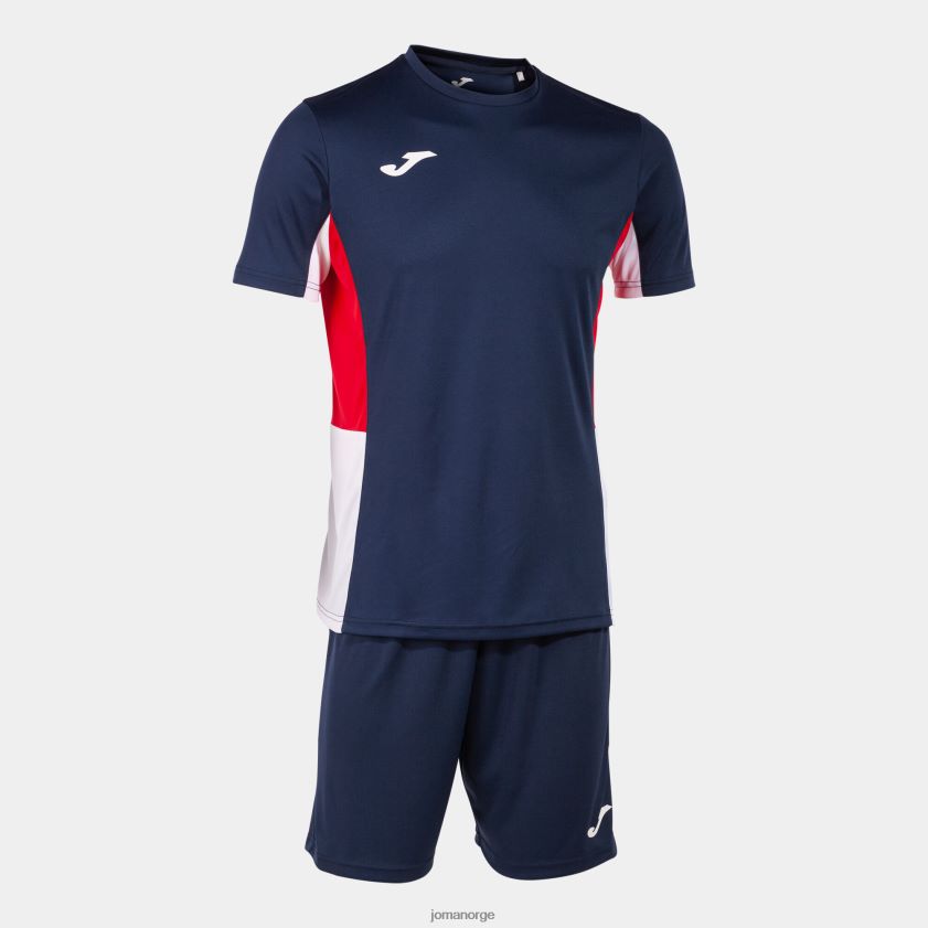 nei Joma sett danubio ii marineblå rød hvit FBD0T0368 menn