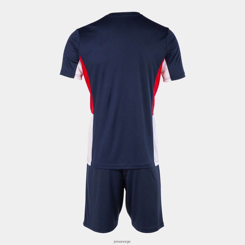 nei Joma sett danubio ii marineblå rød hvit FBD0T0368 menn