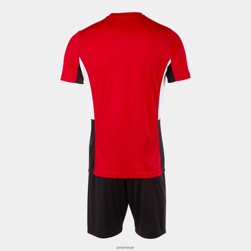 nei Joma sett danubio ii rød svart hvit FBD0T03206 menn