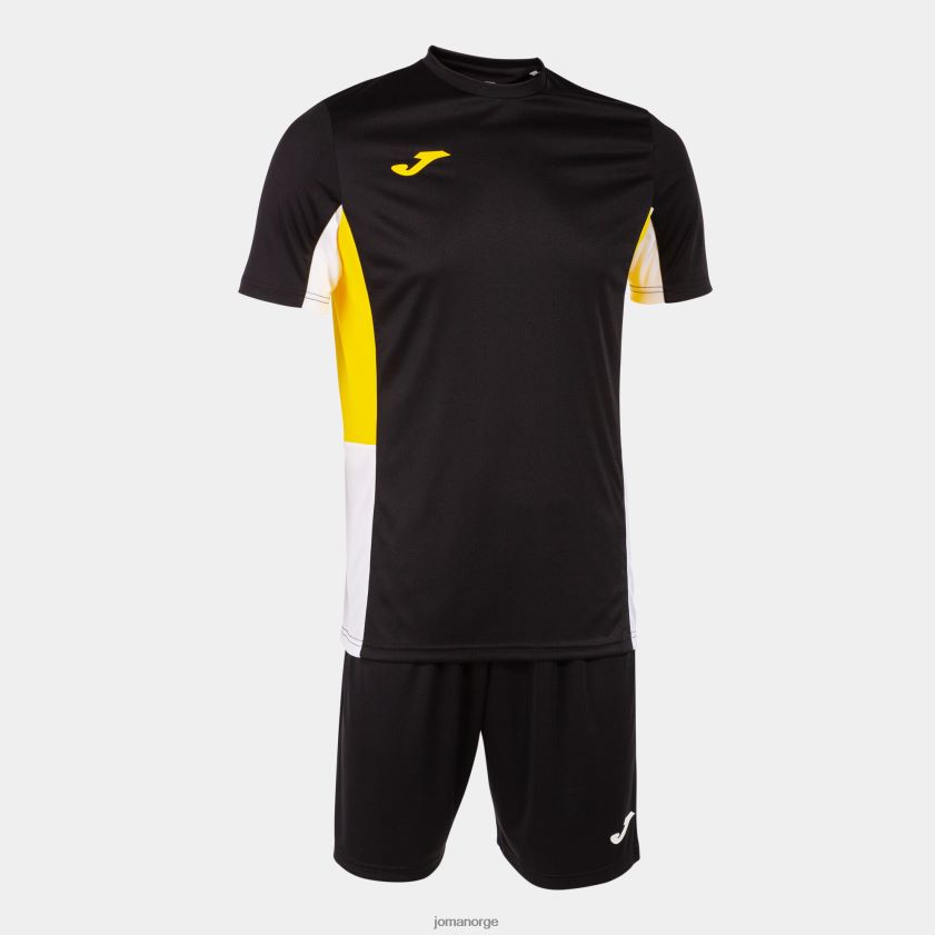 nei Joma sett danubio ii svart gul hvit FBD0T0213 menn