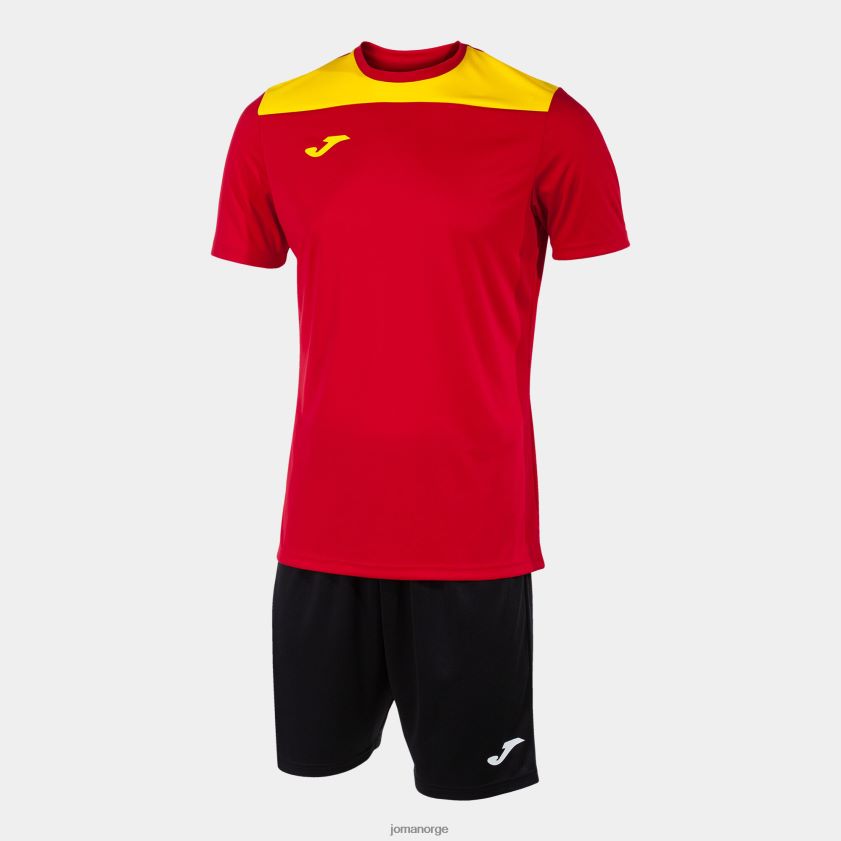 nei Joma sett phoenix ii rød gul svart FBD0T0176 menn