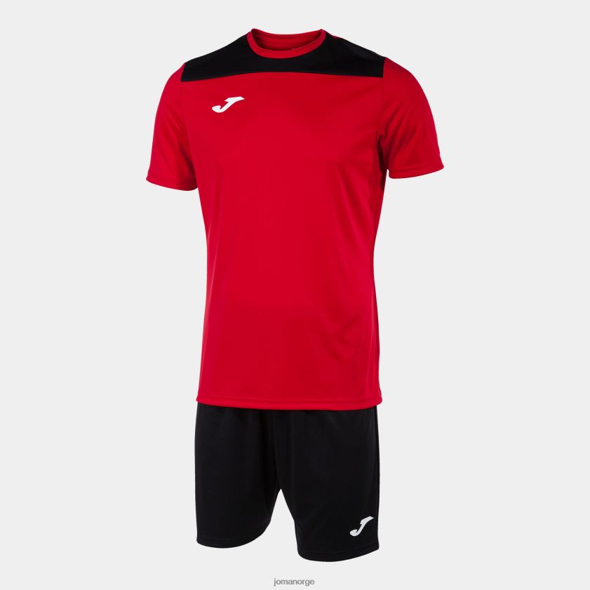 nei Joma sett phoenix ii rød svart FBD0T0215 menn