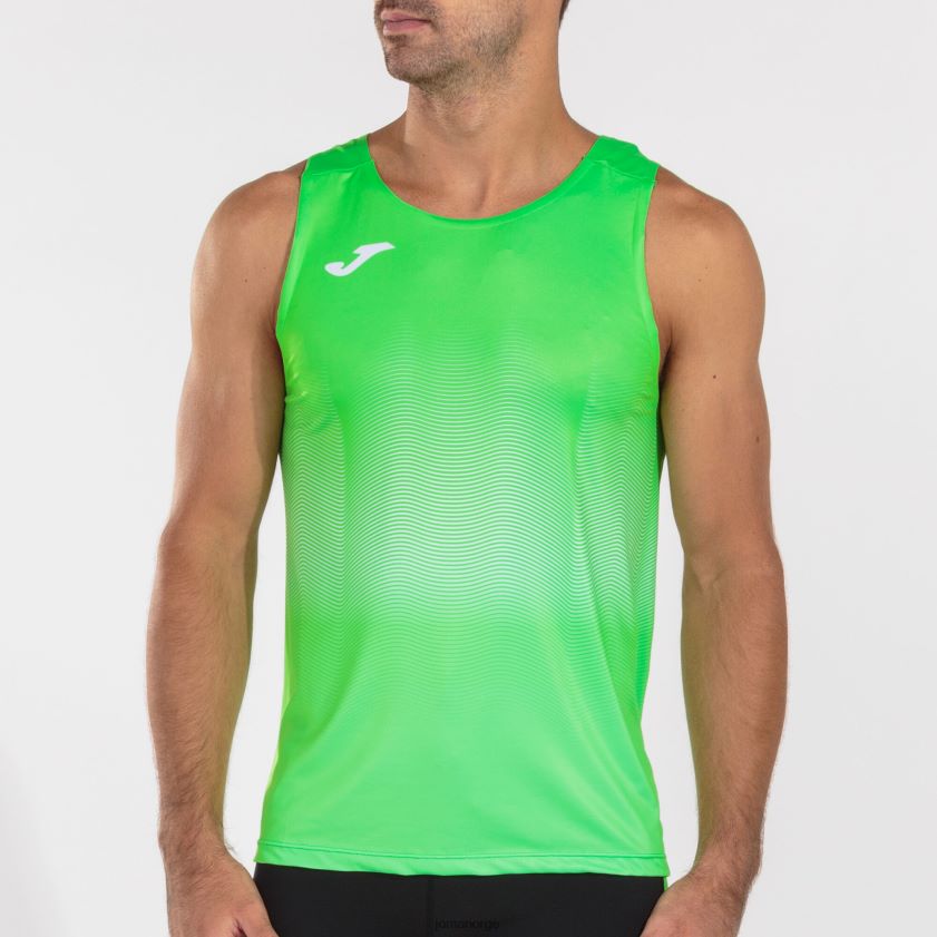 nei Joma tank topp elite vii fluorescerende grønn hvit FBD0T04131 menn