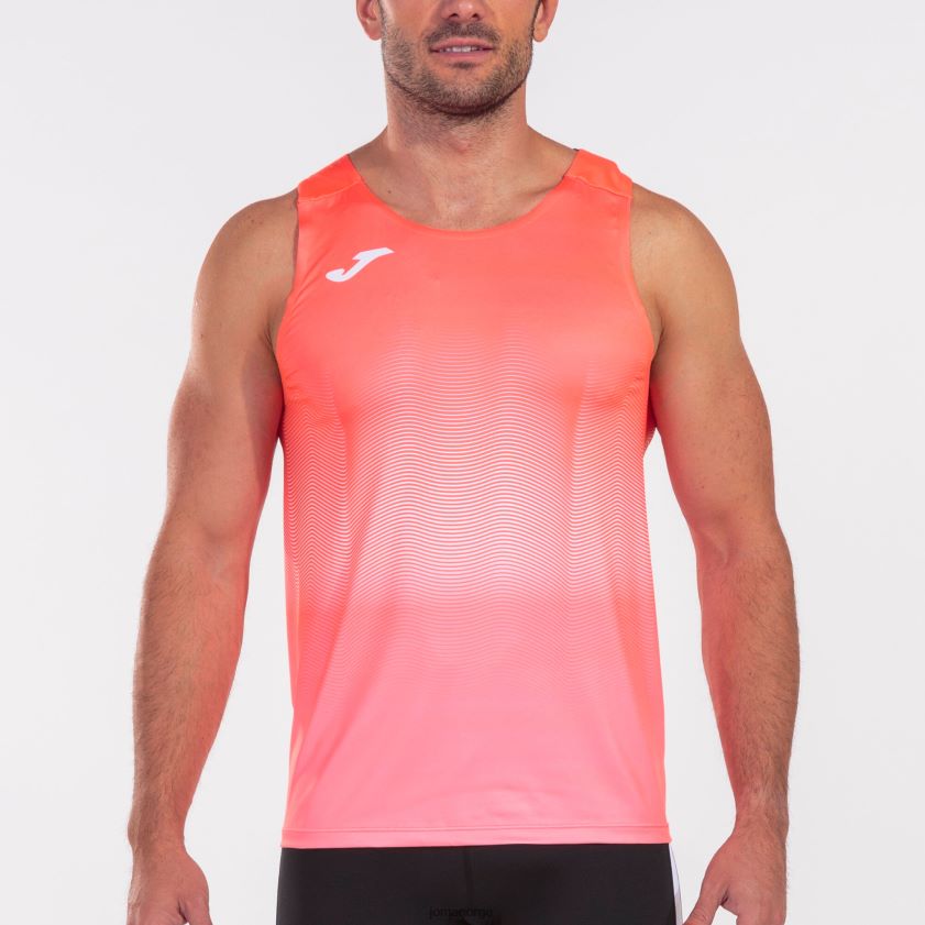 nei Joma tank topp elite vii fluorescerende korallhvit FBD0T0457 menn