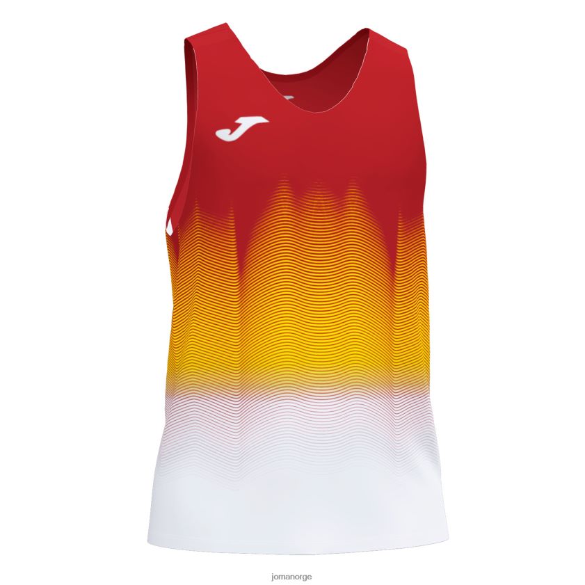 nei Joma tank topp elite vii rød hvit gul FBD0T0327 menn