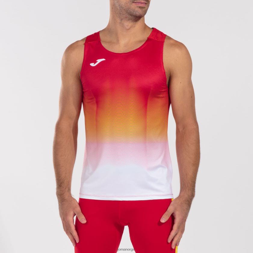 nei Joma tank topp elite vii rød hvit gul FBD0T0327 menn