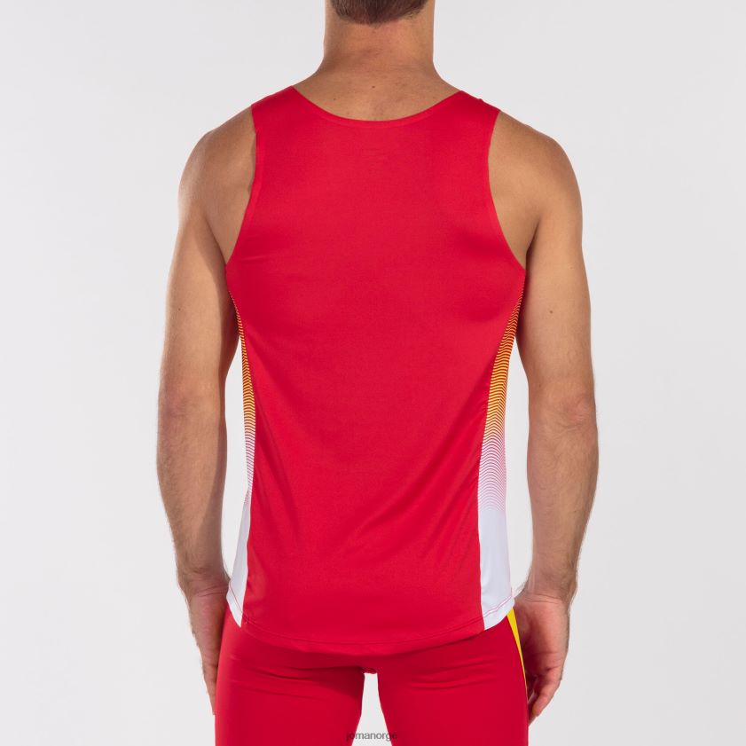 nei Joma tank topp elite vii rød hvit gul FBD0T0327 menn