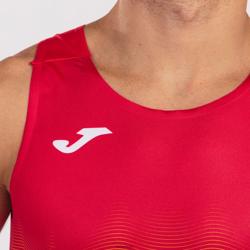 nei Joma tank topp elite vii rød hvit gul FBD0T0327 menn