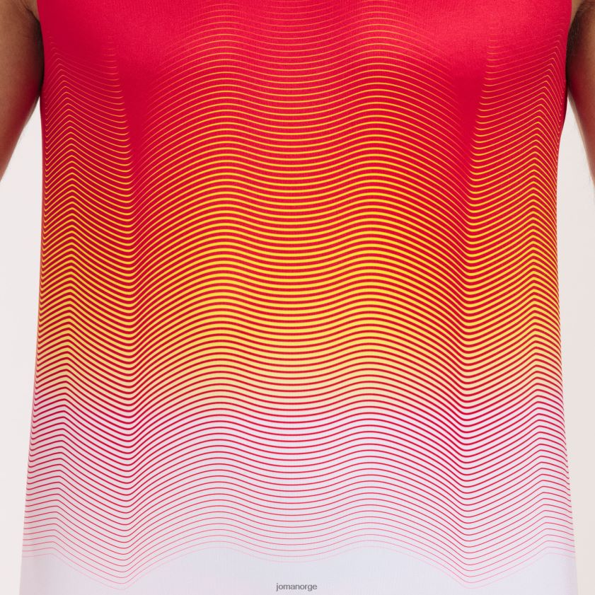 nei Joma tank topp elite vii rød hvit gul FBD0T0327 menn