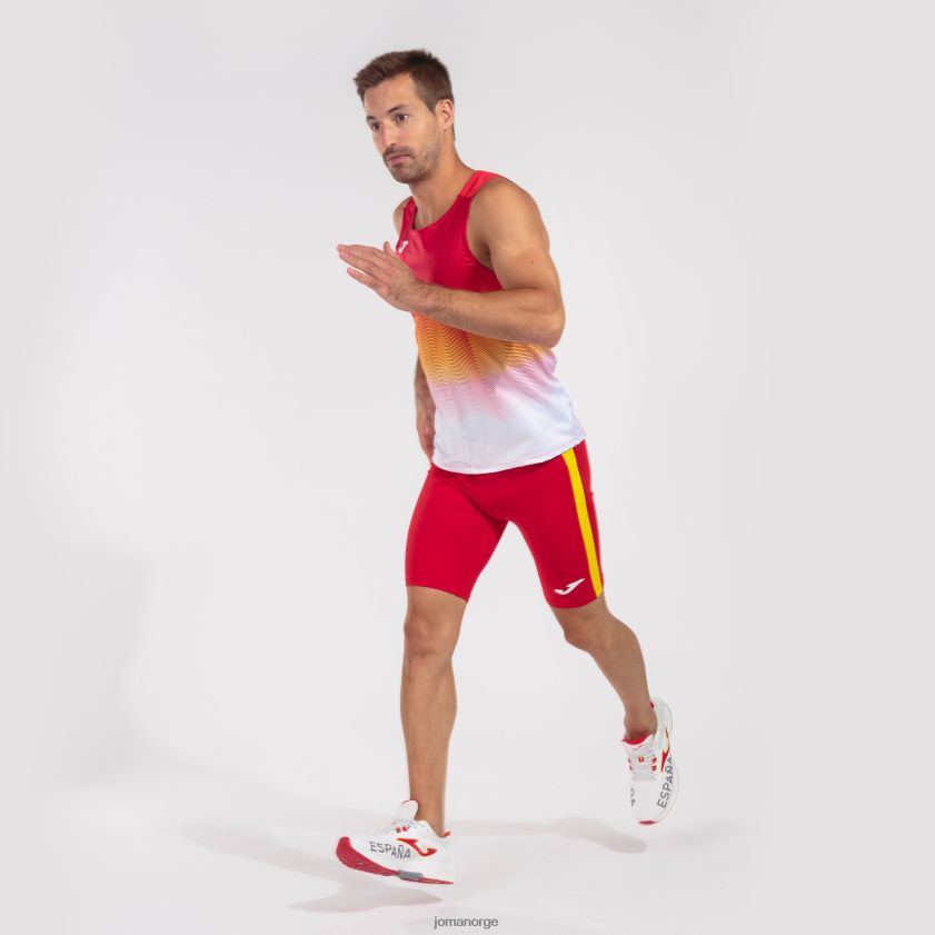 nei Joma tank topp elite vii rød hvit gul FBD0T0327 menn