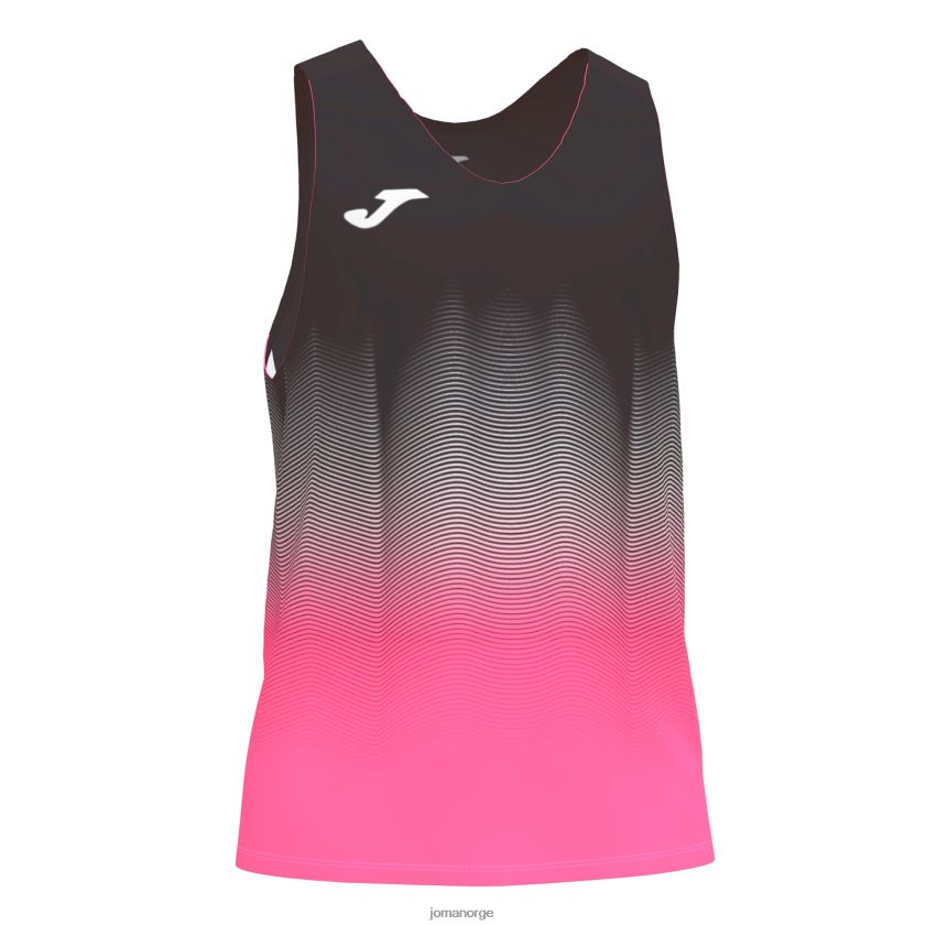 nei Joma tank topp elite vii svart fluorescerende rosa hvit FBD0T0458 menn